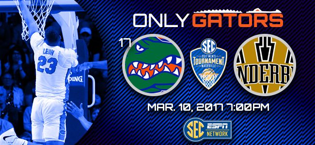 Florida Gators vs. Vanderbilt: Pick, prediction, watch live stream for 2017 SEC Tournament